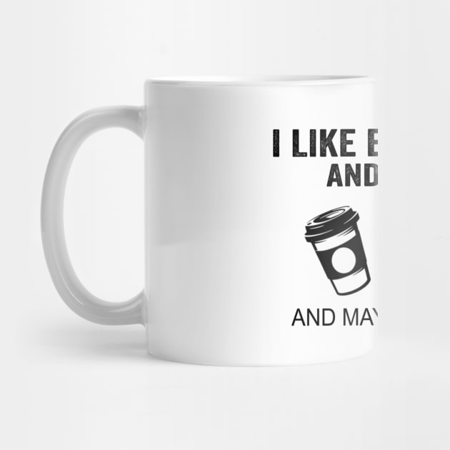 I Like Elephants And Coffee And Maybe 3 People Shirt Funny Elephants Coffee Gifts by Krysta Clothing